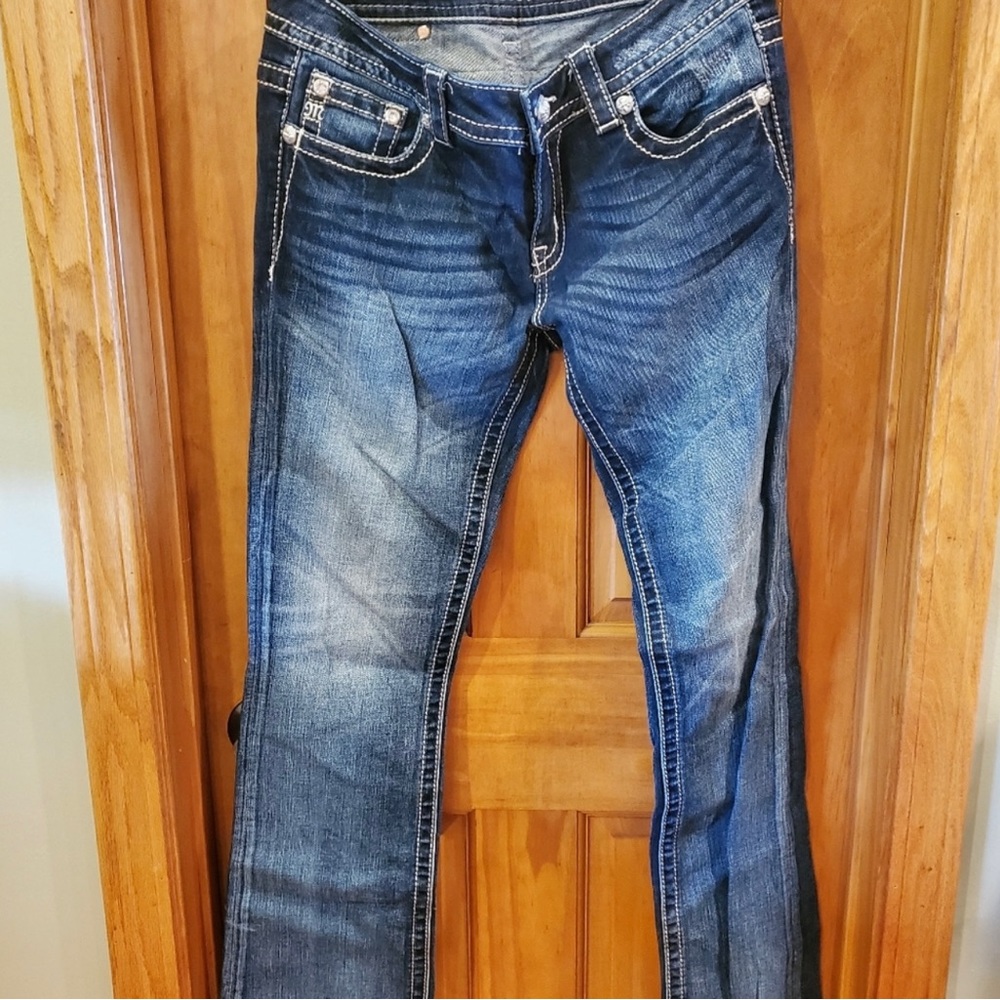 low rise bootcut Miss Me jeans